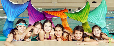 Queues de sirène colorées pour enfants