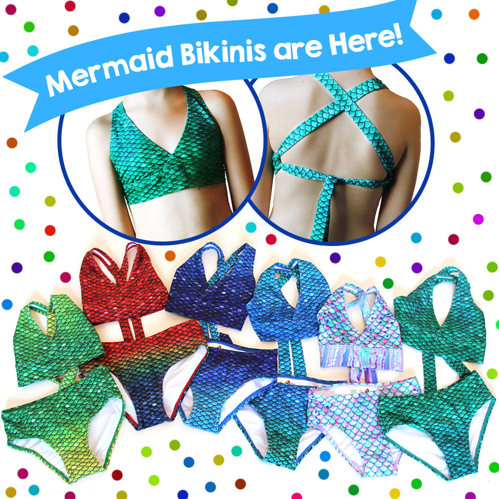 bikinis sirène assortis à votre queue de sirène