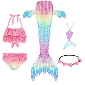 queu de sirene colorée