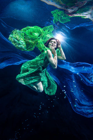 Séance photo sous-marine comme Heidi Klum